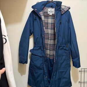 The Woolrich Woman vintage wool blend parka. Small